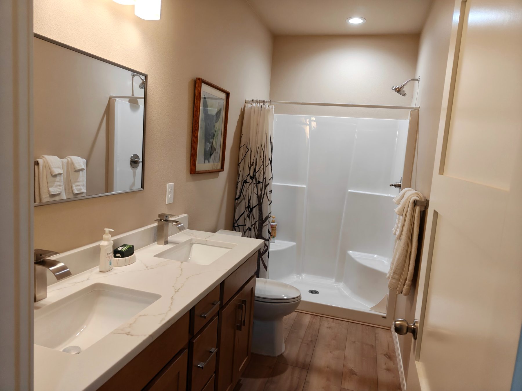 Bathroom with double vanity