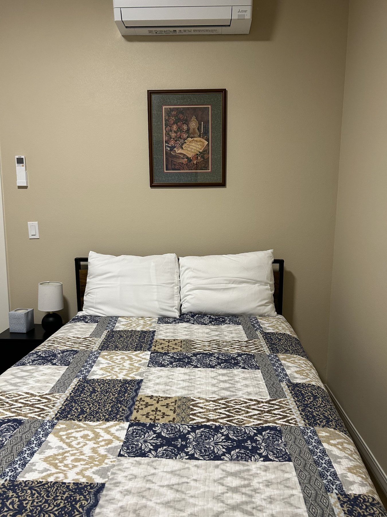Bedroom with mini-split
