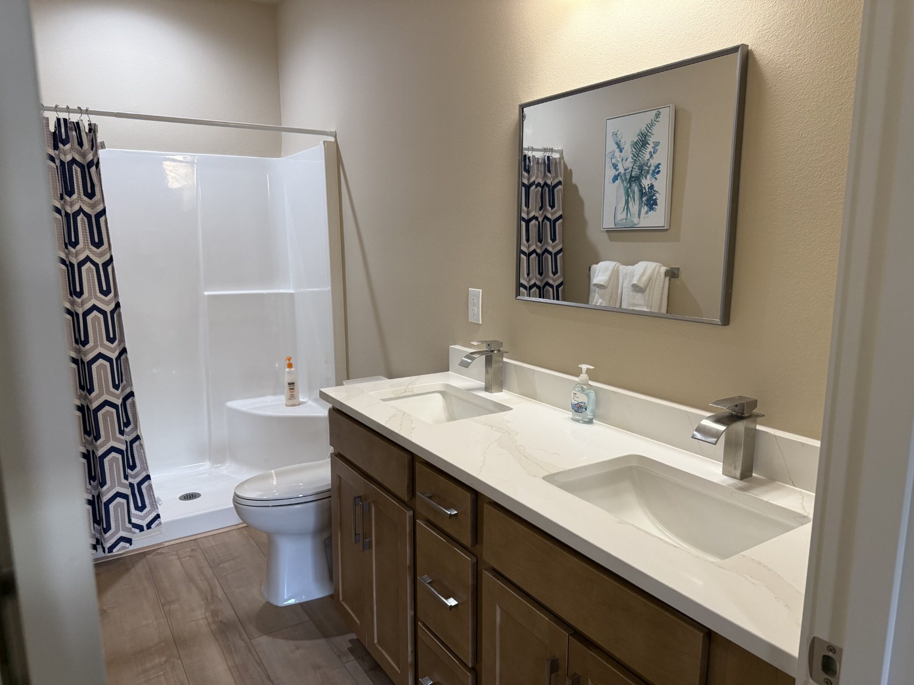Bathroom with double vanity